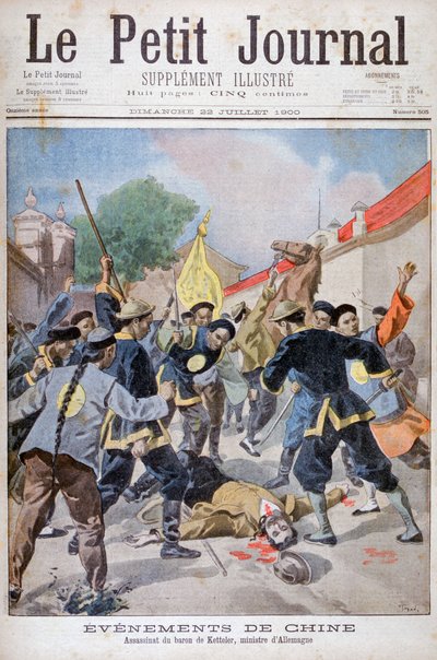 Drapet på baron Ketteler, tysk minister, Kina, 1900 av Oswaldo Tofani