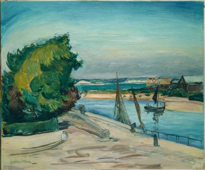 Le Havre, havneinngangen av Othon Friesz