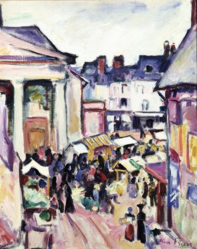 Søndag i Honfleur av Othon Friesz