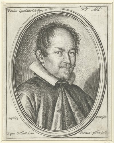 Portrett av komponisten Paolo Quagliati ca. 1555-1628, 1623 av Ottavio Maria Leoni