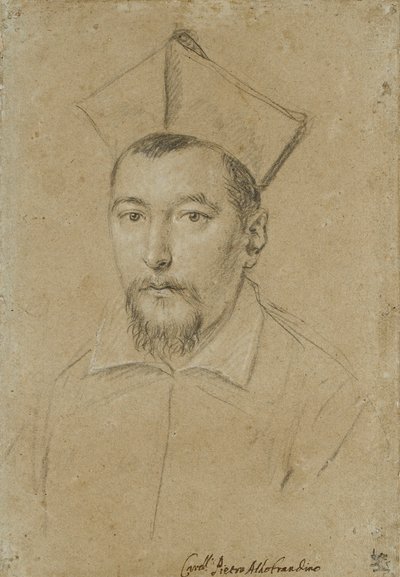 Portrett av kardinal Pietro Aldobrandini, tidlig på 1600-tallet av Ottavio Mario Leoni