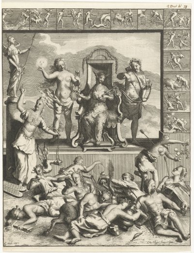Tolv Arbeider av Hercules Allegorisk representasjon av Ottmar Elliger (II)
