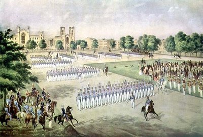 Gjennomgang av det 7. regiment, Washington Square, New York av Otto (after) Botticher