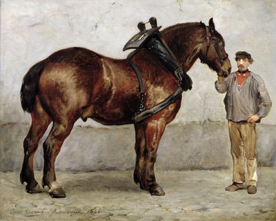 Arbeidshesten, 1866 av Otto Bache