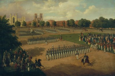 Seventh Regiment on Review, Washington Square, New York, 1851. av Otto Boetticher