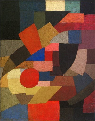 Fragmenter av figur til settet med planer, 1927. av Otto Freundlich