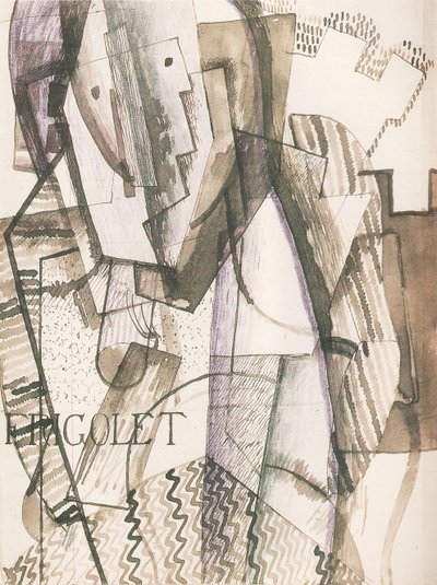 Figur foran veggene, 1916 av Otto Gutfreund