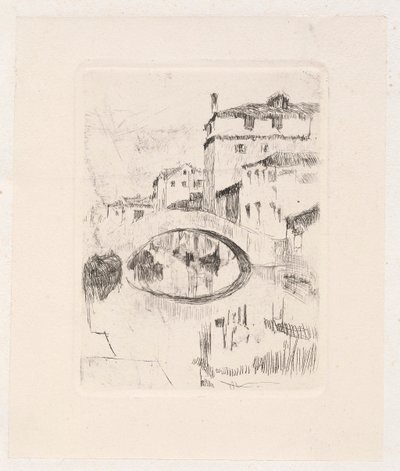 Bro i måneskinn, slutten av 1800-begynnelsen av 1900-tallet. av Otto H. Bacher