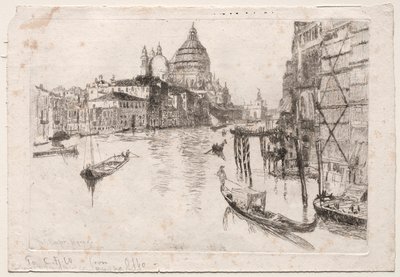 Inngang til Grand Canal, 1880. av Otto H. Bacher