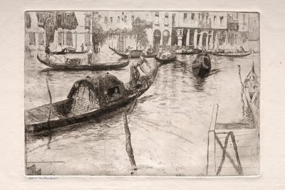 Etsninger av Venezia: San Felice-fergen av Otto H. Bacher