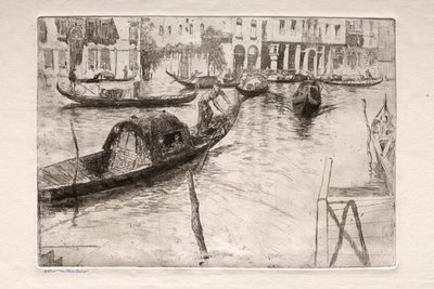 Etsninger av Venezia: San Felice ferge, 1800-tallet. av Otto H. Bacher