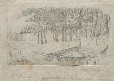 Skisse fra naturen av Otto H. Bacher