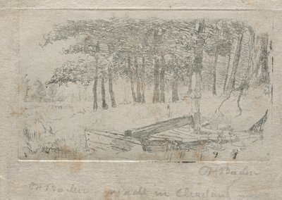 Skisse fra naturen, 1879. av Otto H. Bacher