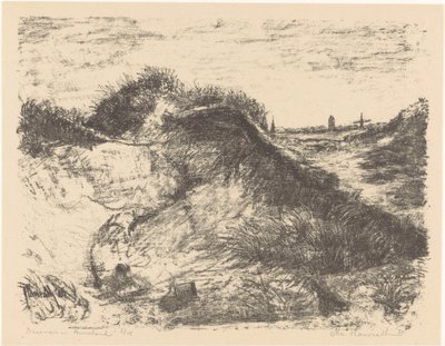 Dunes in Ameland (original tittel på objekt) av Otto Hanrath (signed by artist)