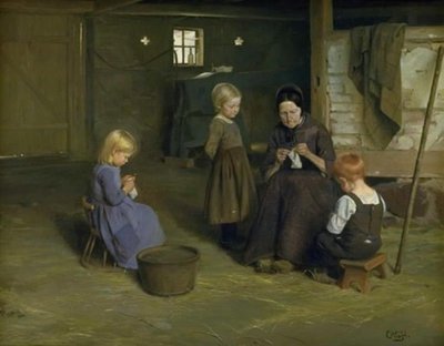 En strikketime av Otto Haslund