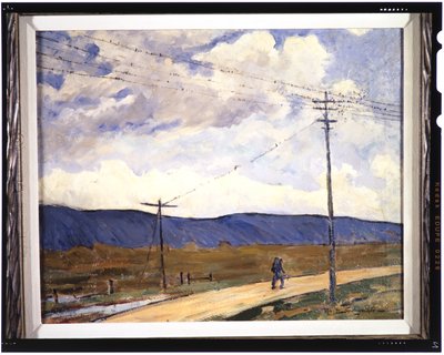 Migration, ca. 1937 (olje på lerret) av Otto Henry Schneider