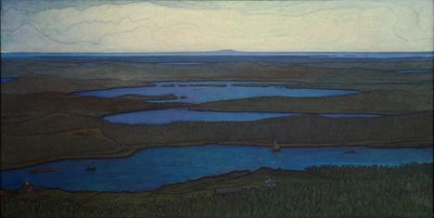 Over skog og innsjø, 1908 av Otto Hesselbom