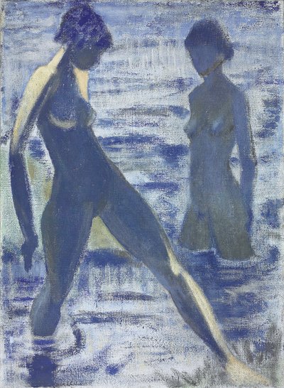 Badende, ca. 1927 av Otto Mueller
