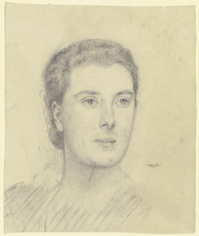Portrett av en dame (Margret Freebody?) av Otto Scholderer