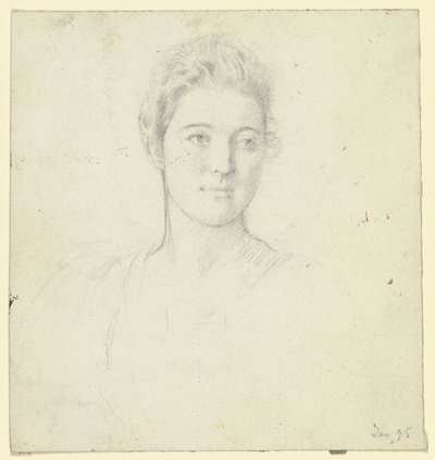 Portrett av Miss Martin av Otto Scholderer