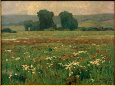 Popler i en blomstrende eng av Otto Ubbelohde