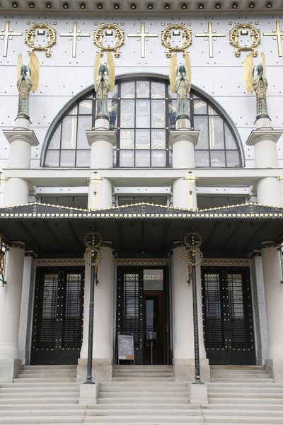 Am Steinhof kirke (kirke Leopld) designet av Otto Wagner, Wien, Østerrike (bilde) av Otto Wagner