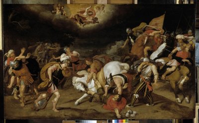 Konverteringen av St. Paul på veien til Damaskus i 42 e.Kr. JC av Otto van Veen