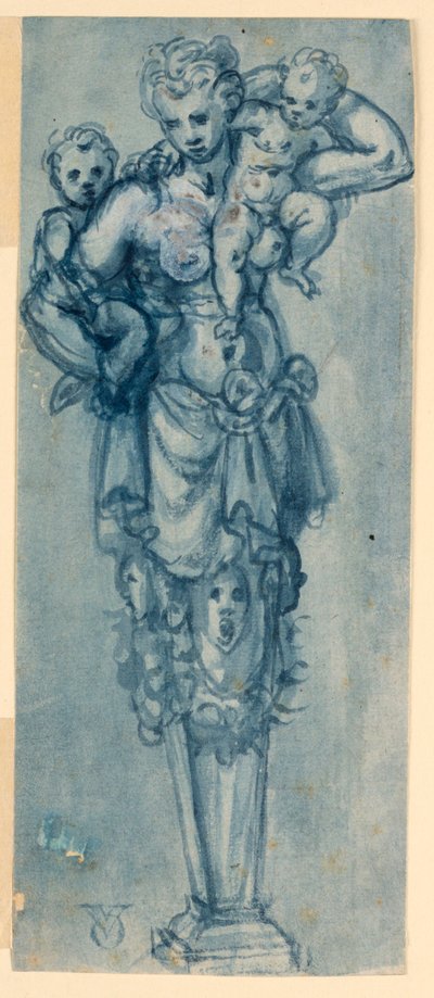 Design for en terminal figur av veldedighet av Otto van Veen