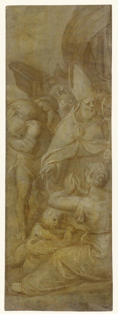Saint Nicholas redder byen Myra fra hungersnød av Otto van Veen