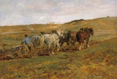pløyende bonde av Otto von Thoren