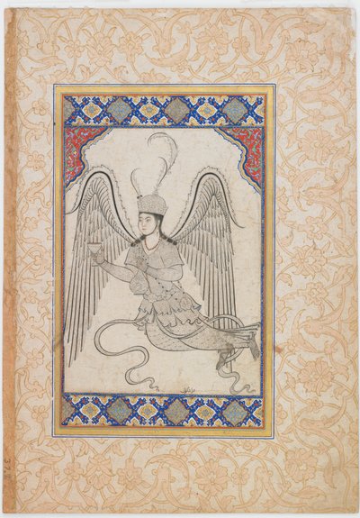 Angel, flying, with cup and wine flask (Ink, color wash and gold on paper)   1326171   no       norwegian Successfully Translated  Original: Mother and Three Children Translat: Mother and Three Children 1256819 no norwegian Successfully Translated Original av Ottoman School