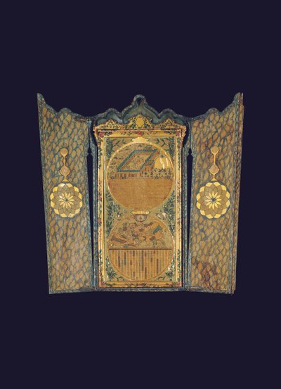 Qibla-kompass, Konstantinopel av Ottoman School