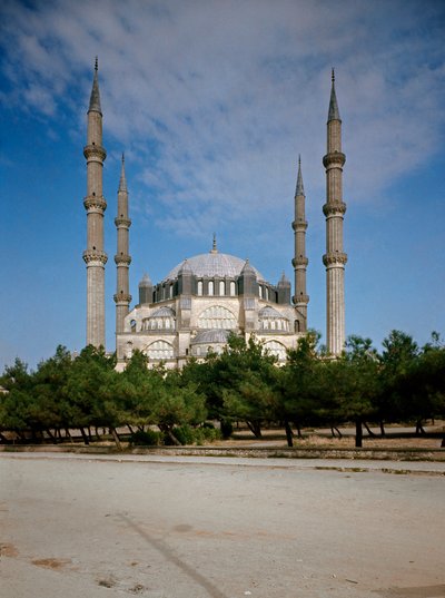 Utsikt over moskeen (1575) av Ottoman School
