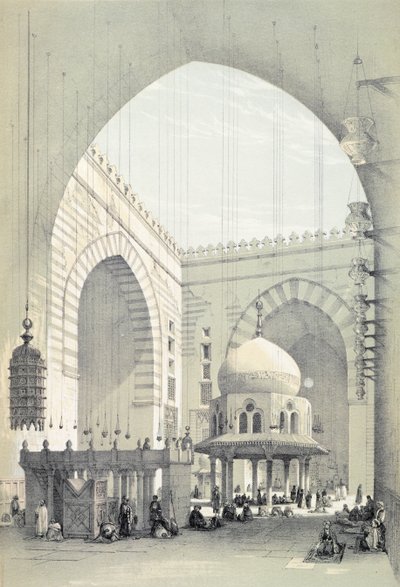 Interiør i moskeen til Sultan Hasan, i Kairo av Owen Jones