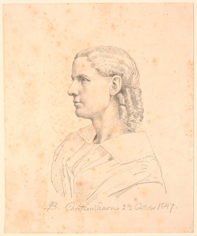 Damens portrett. av P.C. Skovgaard