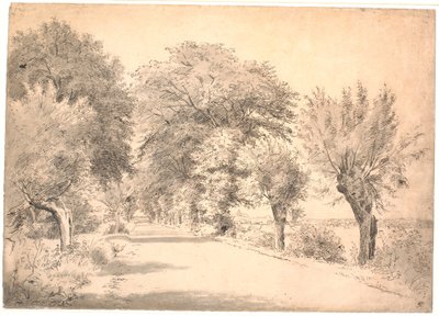 Landeveien ved Vognserup hovedgård. av P.C. Skovgaard