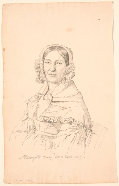 Portrett av jomfru Broe. av P.C. Skovgaard