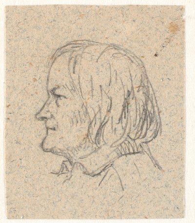 Profilportrett av Thorvaldsen av P.C. Skovgaard