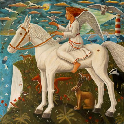 Og slik skjedde det, 2025 (olje på lerret) av PJ Crook