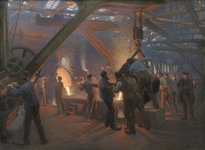 Jernstøperiet, Burmeister og Wain av Peder Severin Krøyer