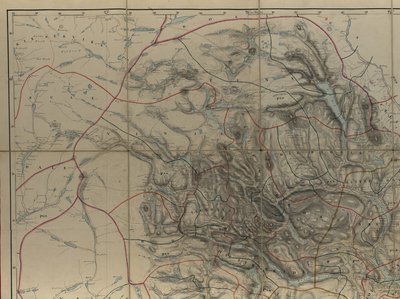Kart fra Nasjonalbibliotekets kartsamling. Kartet er gitt ut i Håndtegnet (etter 1846) og viser Telemark av P. A. Munch