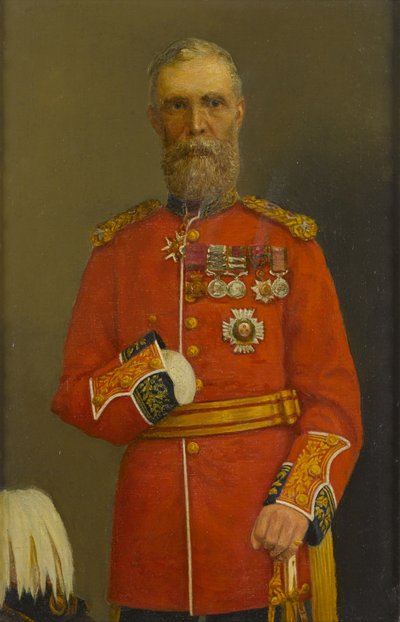 General Sir Mark Walker (olje på lerret) av P. A. Wilkins