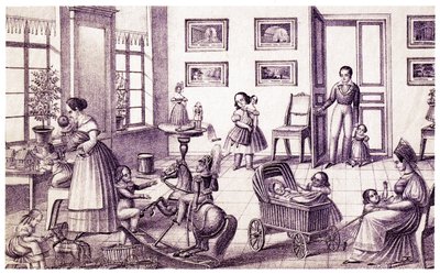 Barnerom, tidlig 1800-tall. av P. Vdovichev
