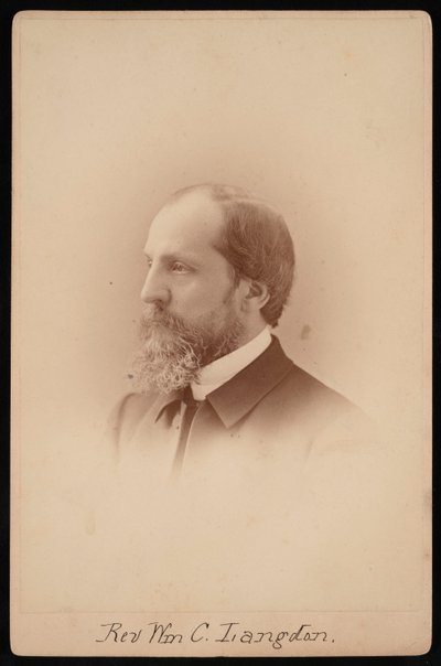 Portrett av pastor William Chauncy Langdon 1831-1895, ca. 1881. av Pach Bros