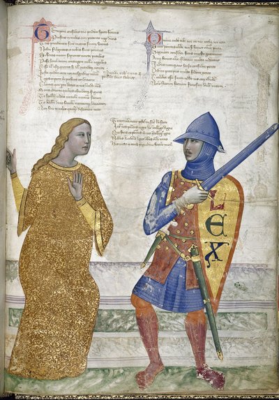 Forsiktighet og rettferdighet fra Regia Carmina av Convenevole da Prato av Pacino di Buonaguida
