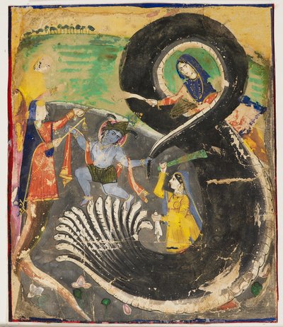 Krishna og naga Kaliya av Pakistani School