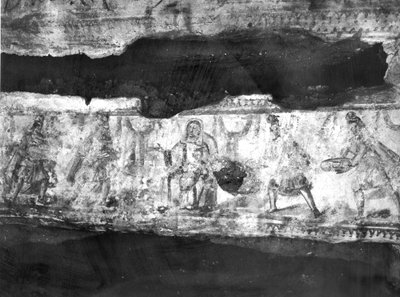 Adoration of the Magi (veggmaleri) av Paleo Christian