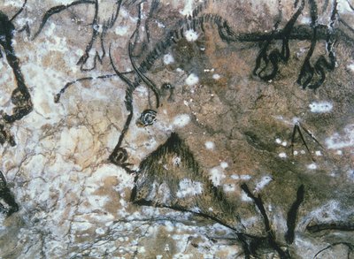 Skadet okse, bergmaleri, Magdalenian (hulemaleri) av Paleolithic Paleolithic