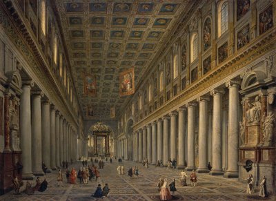 Interiør av Santa Maria Maggiore i Roma