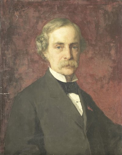 Johann Wilhelm Kaiser (1813-1900). Grafiker, direktør for Graveringsskolen og Rijksmuseum av Pantaleon Szyndler